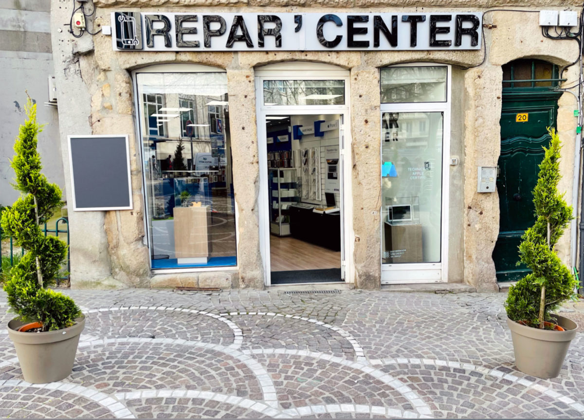 Façade de la boutique REPAR' CENTER, 20 rue Georges Dupré à Saint-Étienne